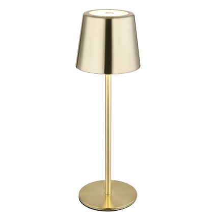 Globo - LED Stmievateľná dotyková nabíjateľná stolná lampa LED/2W/3,7V 3000/4000/6000K 2200 mAh zlatá