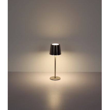 Globo - LED stmievateľná dotyková nabíjateľná stolná lampa LED/2W/3,7V 3000/4000/6000K 2200 mAh lesklý chróm