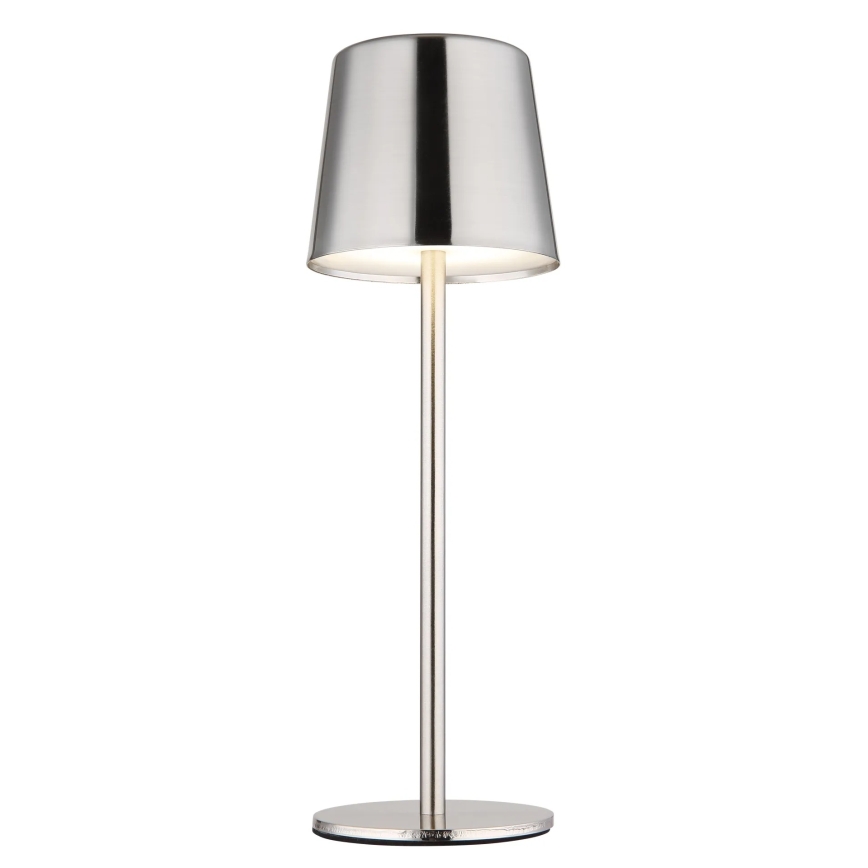 Globo - LED stmievateľná dotyková nabíjateľná stolná lampa LED/2W/3,7V 3000/4000/6000K 2200 mAh lesklý chróm