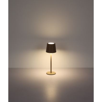 Globo - LED Stmievateľná vonkajšia dotyková stolná lampa LED/2W/5V 3000/4000/6000K 2200 mAh IP44 krémová
