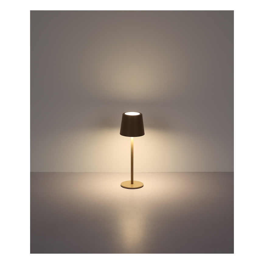 Globo - LED Stmievateľná vonkajšia dotyková stolná lampa LED/2W/5V 3000/4000/6000K 2200 mAh IP44 krémová
