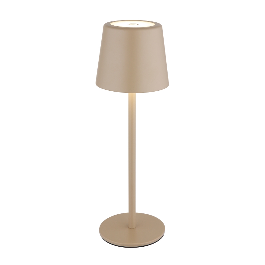 Globo - LED Stmievateľná vonkajšia dotyková stolná lampa LED/2W/5V 3000/4000/6000K 2200 mAh IP44 krémová