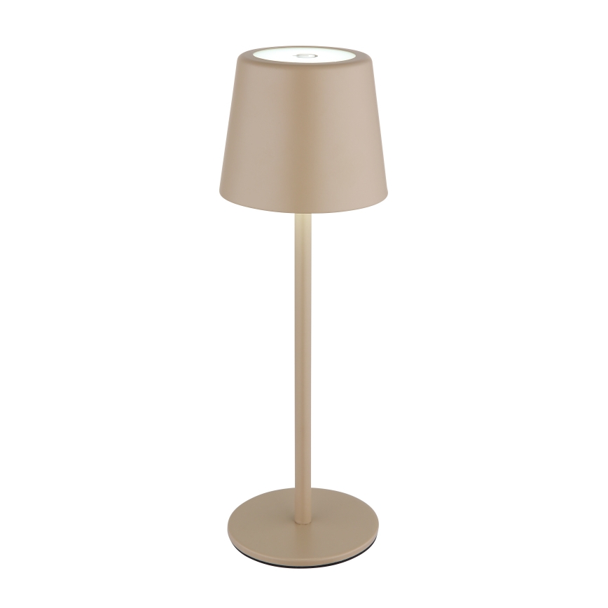 Globo - LED Stmievateľná vonkajšia dotyková stolná lampa LED/2W/5V 3000/4000/6000K 2200 mAh IP44 krémová