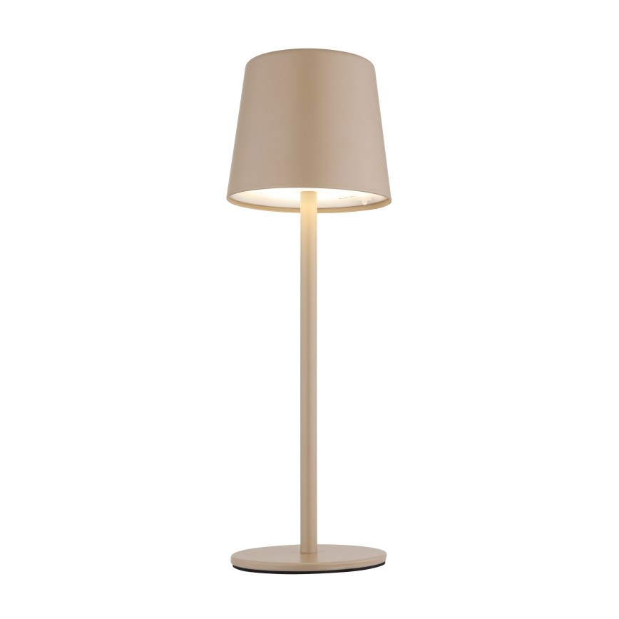 Globo - LED Stmievateľná vonkajšia dotyková stolná lampa LED/2W/5V 3000/4000/6000K 2200 mAh IP44 krémová