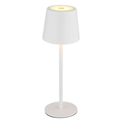 Globo - LED Stmievateľná vonkajšia dotyková stolná lampa LED/2W/5V 3000/4000/6000K 2200 mAh IP44 biela