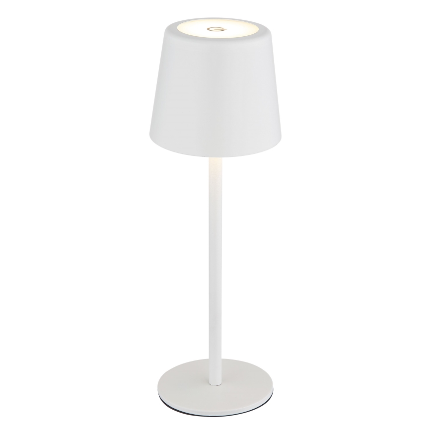 Globo - LED Stmievateľná vonkajšia dotyková stolná lampa LED/2W/5V 3000/4000/6000K 2200 mAh IP44 biela