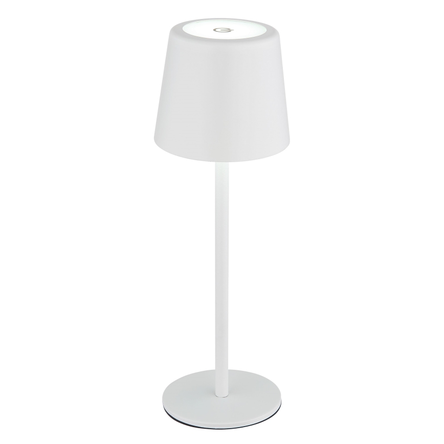 Globo - LED Stmievateľná vonkajšia dotyková stolná lampa LED/2W/5V 3000/4000/6000K 2200 mAh IP44 biela