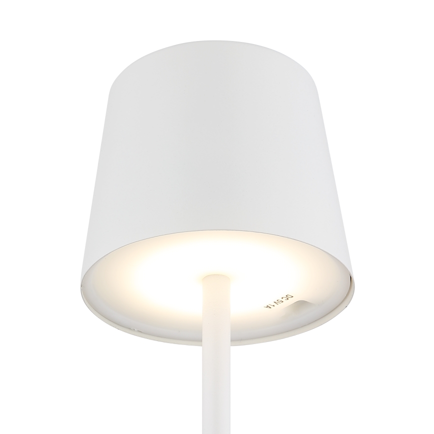 Globo - LED Stmievateľná vonkajšia dotyková stolná lampa LED/2W/5V 3000/4000/6000K 2200 mAh IP44 biela