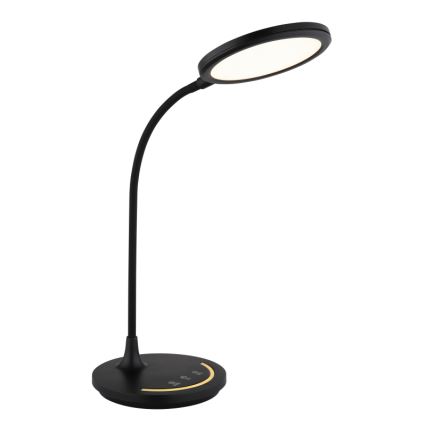Globo - LED Stmievateľná flexibilná dotyková stolná lampa LED/12W/230V 3000/4000/6500K CRI 90 čierna