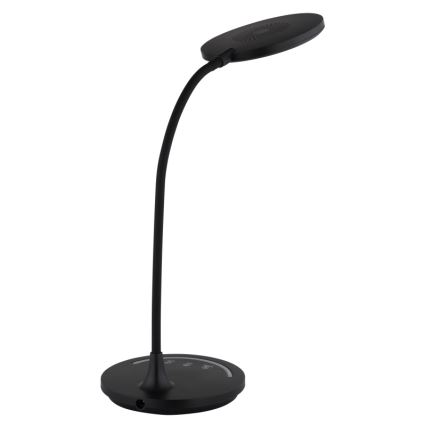 Globo - LED Stmievateľná flexibilná dotyková stolná lampa LED/12W/230V 3000/4000/6500K CRI 90 čierna