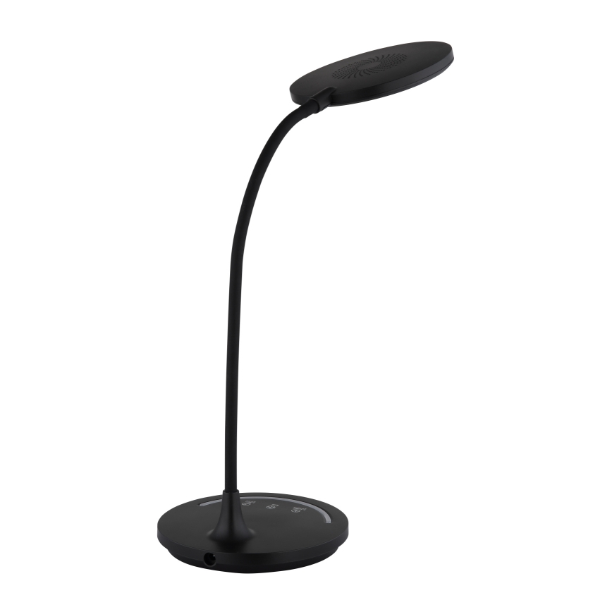 Globo - LED Stmievateľná flexibilná dotyková stolná lampa LED/12W/230V 3000/4000/6500K CRI 90 čierna