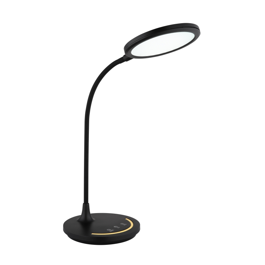 Globo - LED Stmievateľná flexibilná dotyková stolná lampa LED/12W/230V 3000/4000/6500K CRI 90 čierna