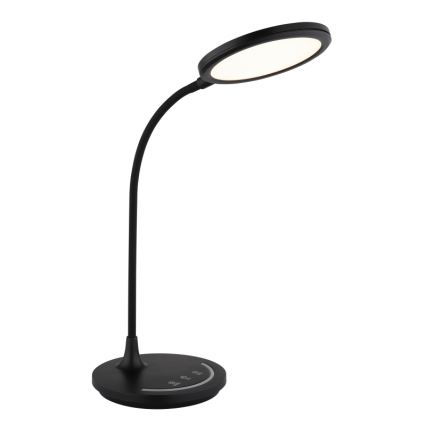 Globo - LED Stmievateľná flexibilná dotyková stolná lampa LED/12W/230V 3000/4000/6500K CRI 90 čierna