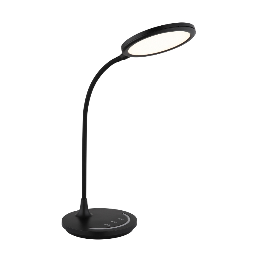 Globo - LED Stmievateľná flexibilná dotyková stolná lampa LED/12W/230V 3000/4000/6500K CRI 90 čierna