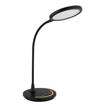 Globo - LED Stmievateľná flexibilná dotyková stolná lampa LED/12W/230V 3000/4000/6500K CRI 90 čierna