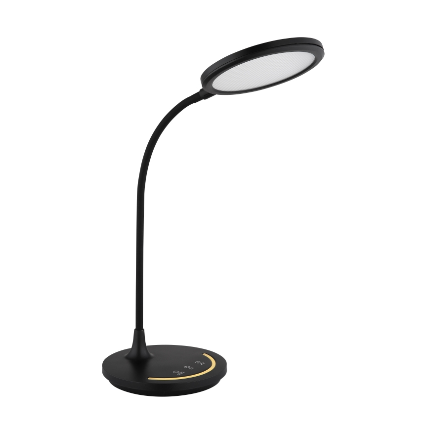 Globo - LED Stmievateľná flexibilná dotyková stolná lampa LED/12W/230V 3000/4000/6500K CRI 90 čierna