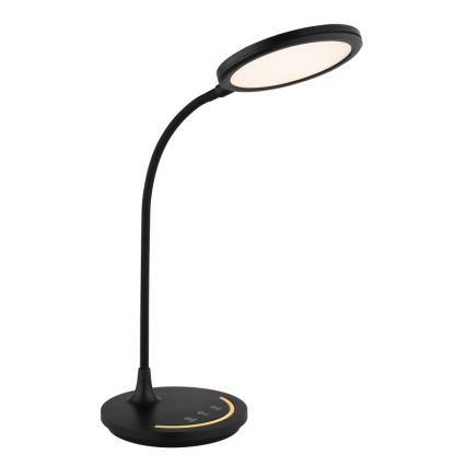 Globo - LED Stmievateľná flexibilná dotyková stolná lampa LED/12W/230V 3000/4000/6500K CRI 90 čierna