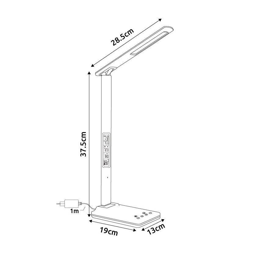 Globo - LED Stmievateľná dotyková stolová lampa LED/5W/230V 3000/4500/7000K