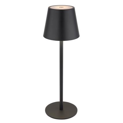 Globo - LED Stmievateľná dotyková nabíjateľná vonkajšia stolová lampa 3v1 LED/3W/5V 3000/4000/5000K IP54 1800 mAh čierna