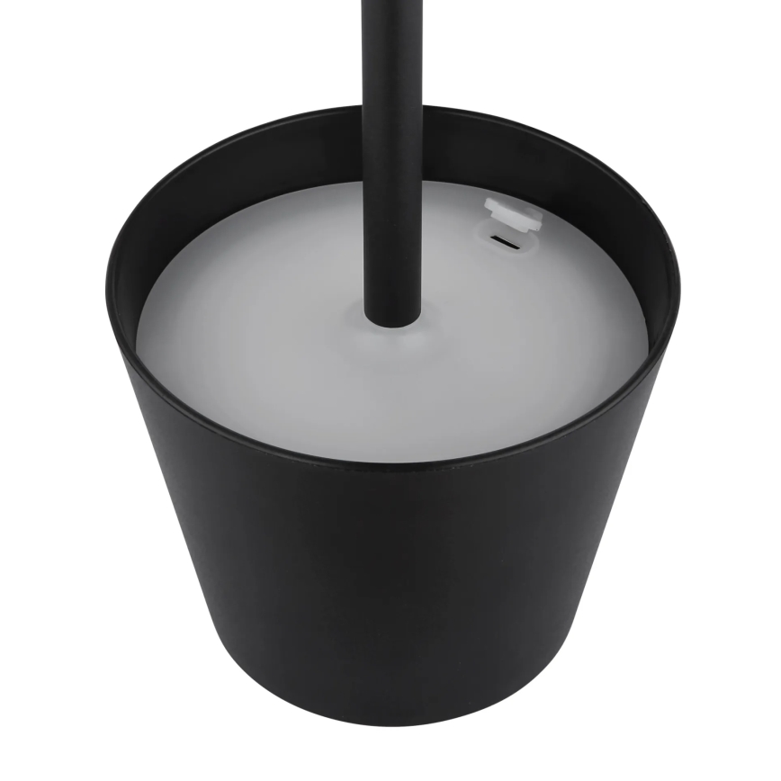 Globo - LED Stmievateľná dotyková nabíjateľná vonkajšia stolová lampa 3v1 LED/3W/5V 3000/4000/5000K IP54 1800 mAh čierna