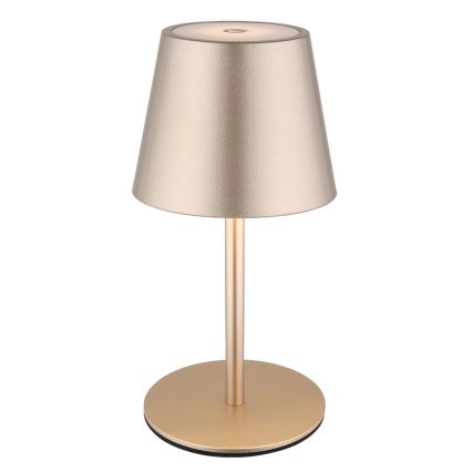 Globo - LED stmievateľná dotyková nabíjateľná vonkajšia stolová lampa 3 v 1 LED/3W/5V 3000/4000/5000K IP54 1800 mAh mosadz