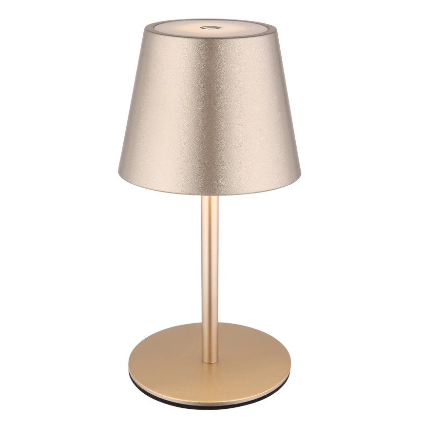 Globo - LED stmievateľná dotyková nabíjateľná vonkajšia stolová lampa 3 v 1 LED/3W/5V 3000/4000/5000K IP54 1800 mAh mosadz