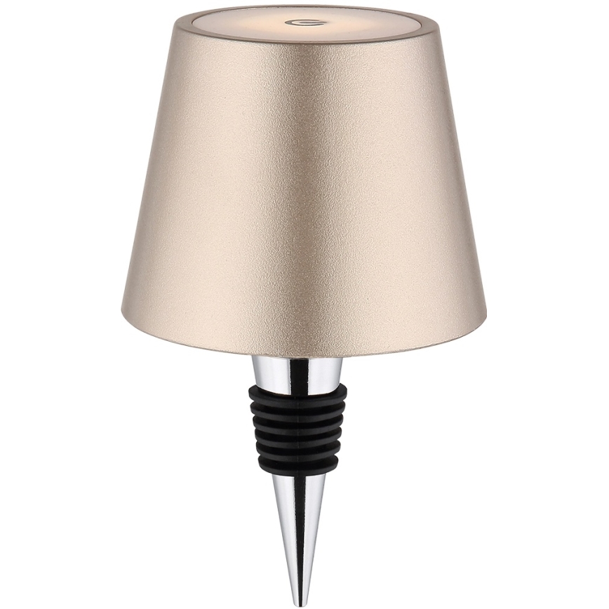 Globo - LED stmievateľná dotyková nabíjateľná vonkajšia stolová lampa 3 v 1 LED/3W/5V 3000/4000/5000K IP54 1800 mAh mosadz