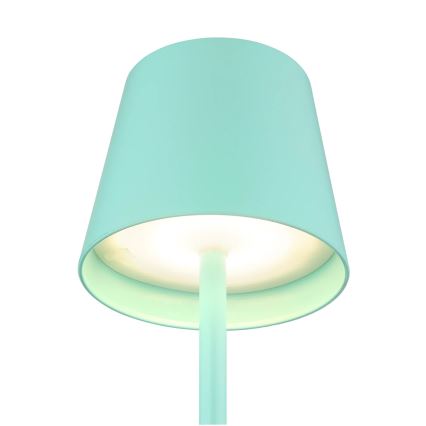 Globo - LED stmievateľná dotyková nabíjacia vonkajšia stolová lampa 3v1 LED/3W/5V 3000/4000/5000K IP54 1800 mAh mentolovo zelená