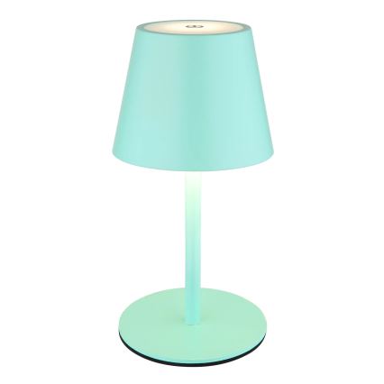 Globo - LED stmievateľná dotyková nabíjacia vonkajšia stolová lampa 3v1 LED/3W/5V 3000/4000/5000K IP54 1800 mAh mentolovo zelená