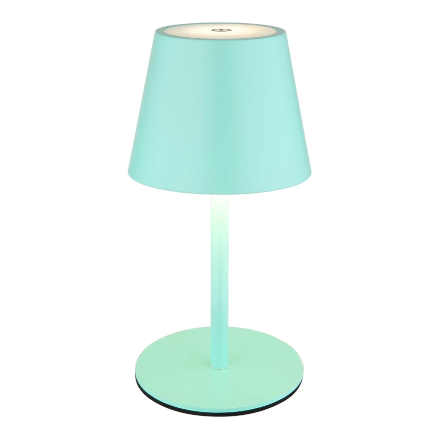 Globo - LED stmievateľná dotyková nabíjacia vonkajšia stolová lampa 3v1 LED/3W/5V 3000/4000/5000K IP54 1800 mAh mentolovo zelená