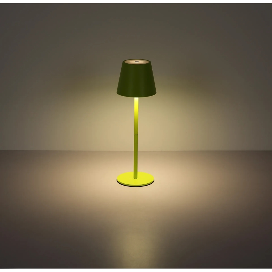 Globo - LED stmievateľná dotyková nabíjateľná vonkajšia stolová lampa 3v1 LED/3W/5V 3000/4000/5000K IP54 1800 mAh zelená