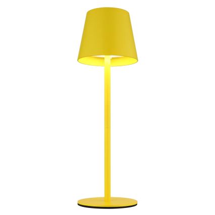 Globo - stmievateľná dotyková nabíjacia vonkajšia stolná lampa 3 v 1 LED/3W/5V 3000/4000/5000K IP54 1800 mAh žltá