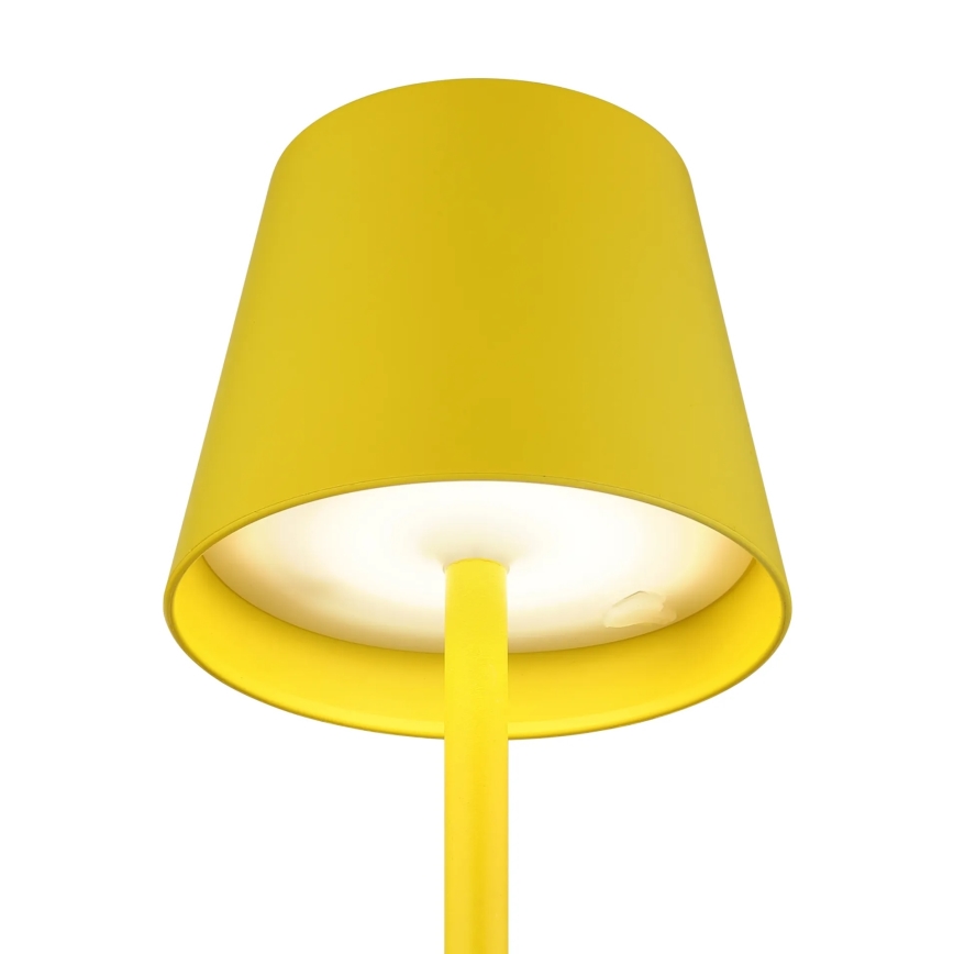Globo - stmievateľná dotyková nabíjacia vonkajšia stolná lampa 3 v 1 LED/3W/5V 3000/4000/5000K IP54 1800 mAh žltá
