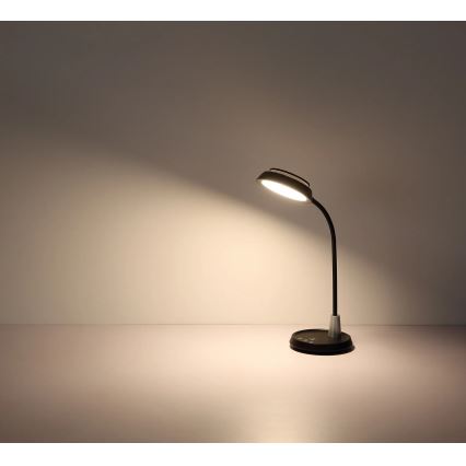 Globo - stmievateľná dotyková stolná LED lampa, 12 W, 230 V, 3000/4000/6500 K, čierna
