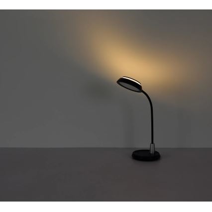Globo - stmievateľná dotyková stolná LED lampa, 12 W, 230 V, 3000/4000/6500 K, čierna