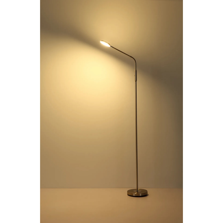 Globo - LED stmievateľná dotyková stojacia lampa LED/6,5W/230V 2700/3350/4000K matný chróm