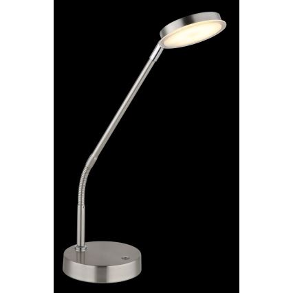 Globo - LED stmievateľná dotyková stolová lampa LED/6,5W/230V 2700/3350/4000K matný chróm