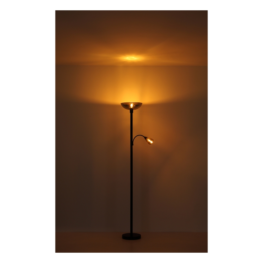 Globo - Stojacia lampa 1xE27/60W/230V + 1xE14/40W