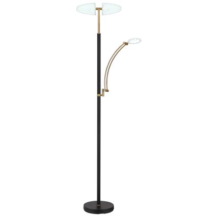 Globo - Stmievateľná LED stojacia lampa LED/40W/230V + LED/5,5W 2700/4000/6000K čierna