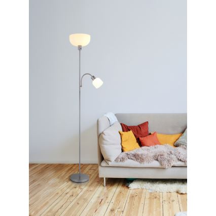 Globo - Stojacia lampa 1xE27/40W/230V + 1xE14/25W