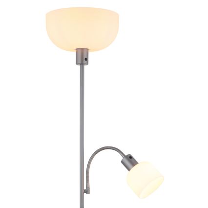 Globo - Stojacia lampa 1xE27/40W/230V + 1xE14/25W