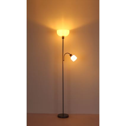 Globo - Stojacia lampa 1xE27/40W/230V + 1xE14/25W