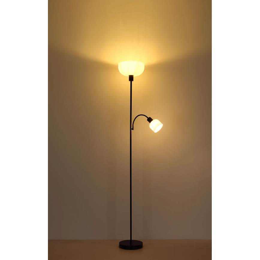 Globo - Stojacia lampa 1xE27/40W/230V + 1xE14/25W
