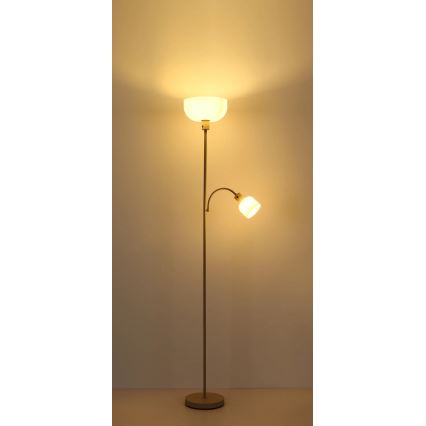Globo - Stojacia lampa 1xE27/40W/230V + 1xE14/25W