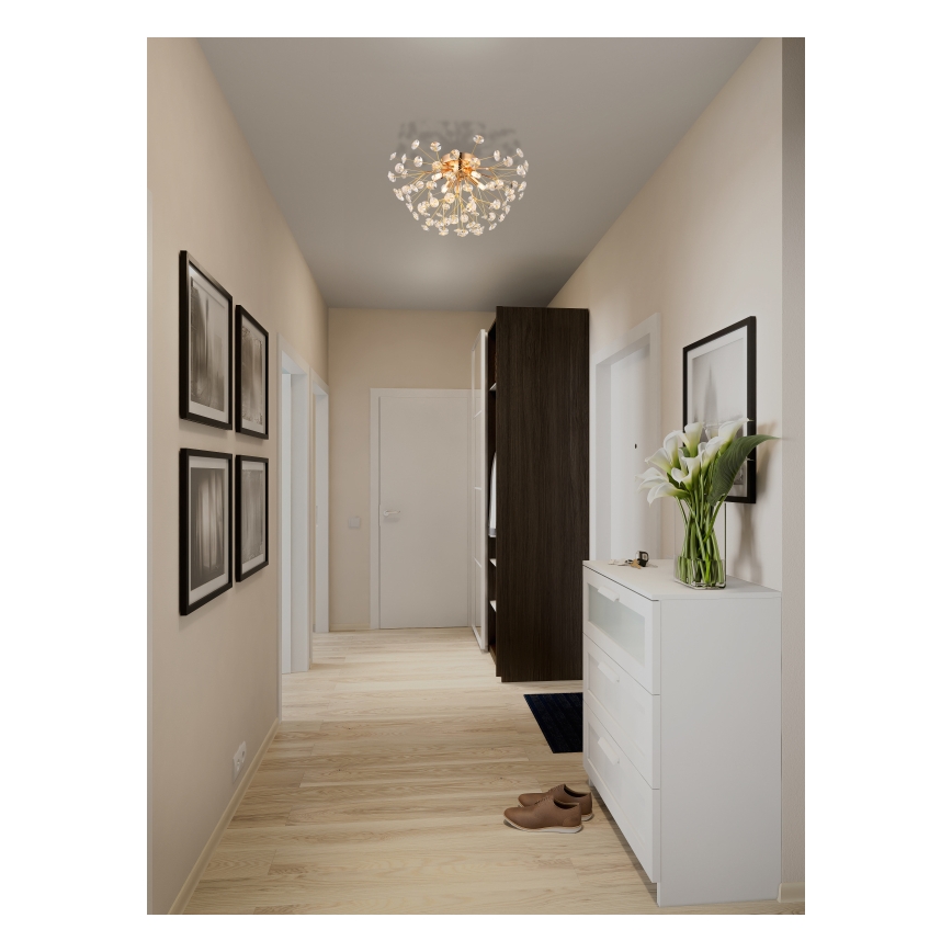 Globo - LED Stropné svietidlo 4xG9/3,5W/230V pr. 45 cm zlatá