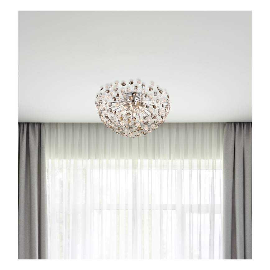 Globo - LED Stropné svietidlo 6xG9/3,5W/230V pr. 60 cm lesklý chróm