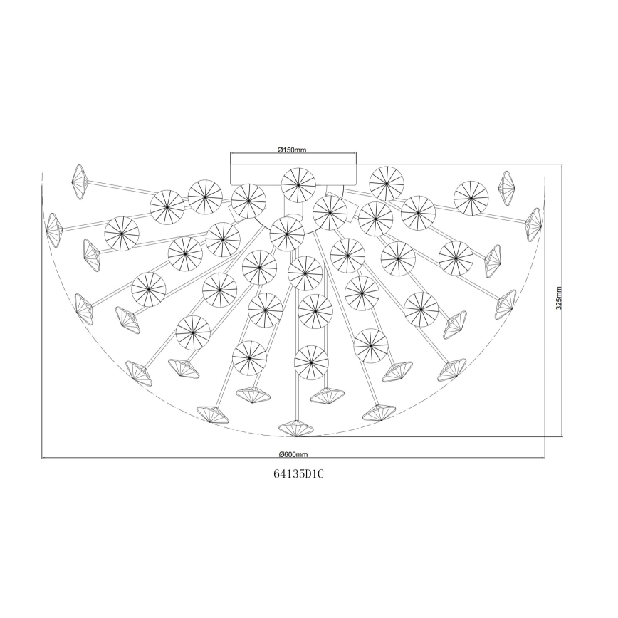 Globo - LED Stropné svietidlo 6xG9/3,5W/230V pr. 60 cm lesklý chróm