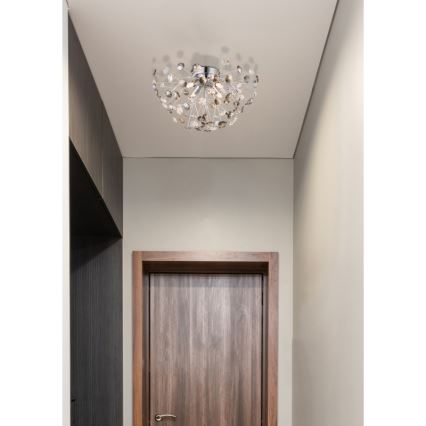 Globo - LED Stropné svietidlo 4xG9/3,5W/230V pr. 45 cm lesklý chróm