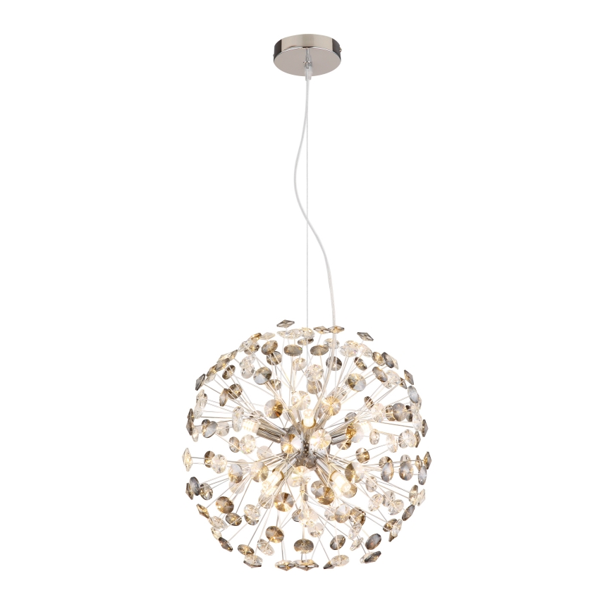 Globo - LED luster na lanku 8xG9/3,5W/230V lesklý chróm