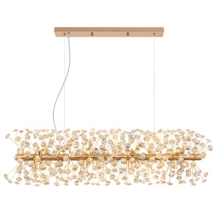 Globo - LED luster na lanku 12xG9/3,5W/230V zlatý